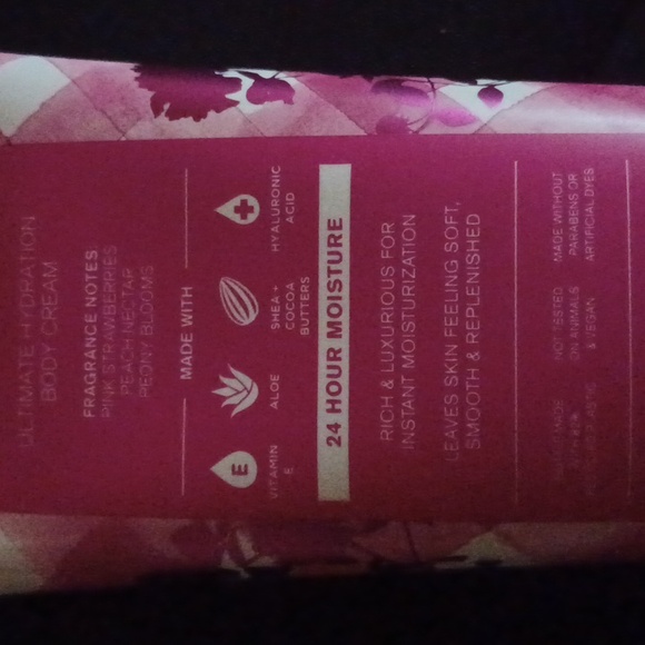 Bath & Body Works Gingham Gorgeous Pink Body Cream Lotion NWT - Picture 2 of 2